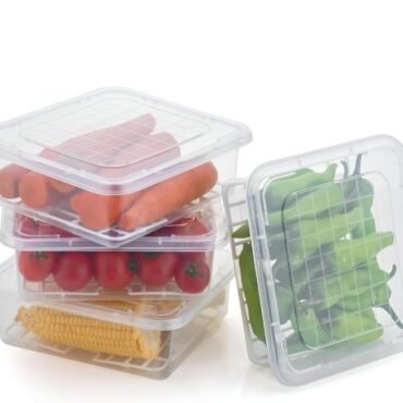 Fridge Grid Multipurpose Square Box (4-Piece Set)