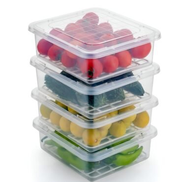 Fridge Grid Multipurpose Square Box (4-Piece Set)