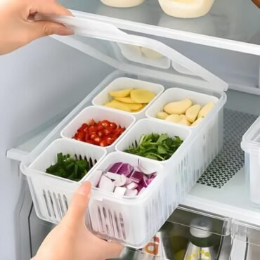 6-Grid Fridge Organizer Box