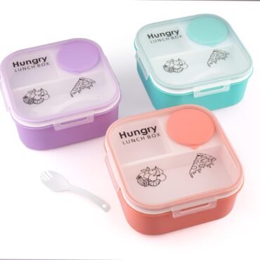 Hungry Lunch Box 3-Compartment – 600ML