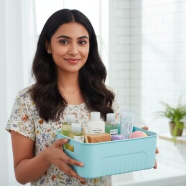 Storage Basket with Lid – 3 Piece Set