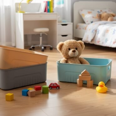 Storage Basket with Lid – 3 Piece Set