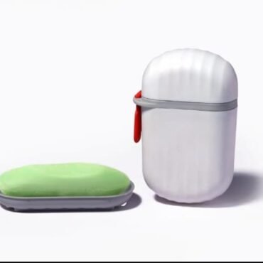 Double-Layer Travel Soap Box – 1pc (Airtight)