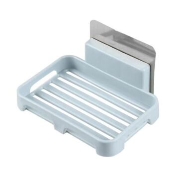 Wall-Mounted Soap Tray – No-Drill, Self-Draining (1pc)