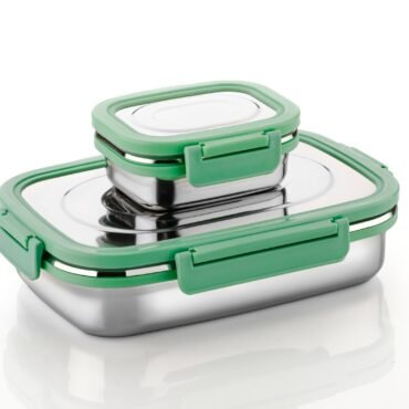 Steel Lunch Box with Clip Lock – Leak-Proof Design