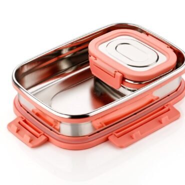 Steel Lunch Box with Clip Lock – Leak-Proof Design