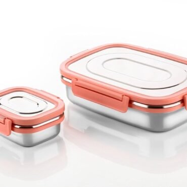 Steel Lunch Box with Clip Lock – Leak-Proof Design