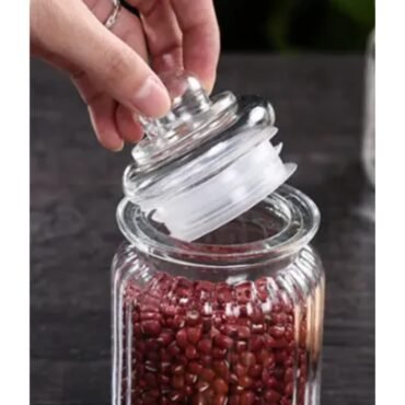 100ml Airtight Glass Jar – Lid Storage Container
