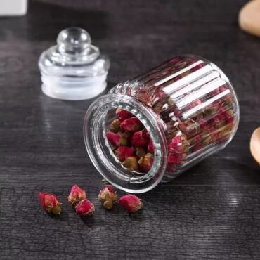 100ml Airtight Glass Jar – Lid Storage Container