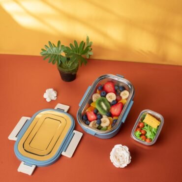Premium Steel Meal Box – Leak-Proof, 2 Section (1pc)