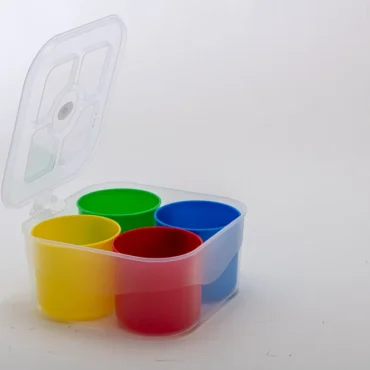 4-Section Masala Box – 500ml (Plastic)