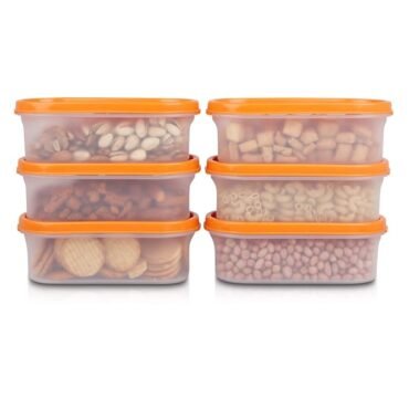 Stackable Plastic Container leak proof - 6 set piece 250ml