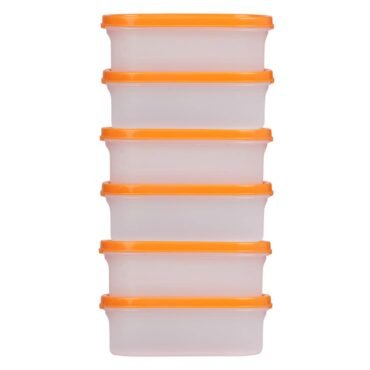 Stackable Plastic Container leak proof - 6 set piece 250ml