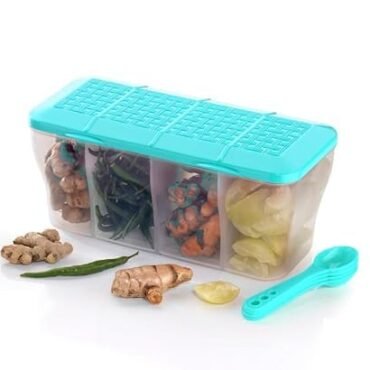 Multipurpose 4-Compartment Masala Container