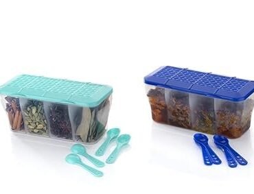 Multipurpose 4-Compartment Masala Container