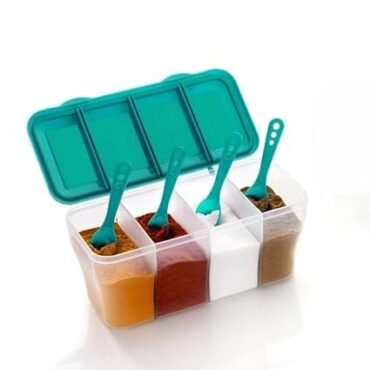 Multipurpose 4-Compartment Masala Container