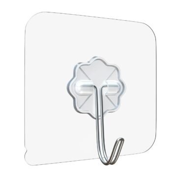Flower Design Self-Adhesive Wall Hooks
