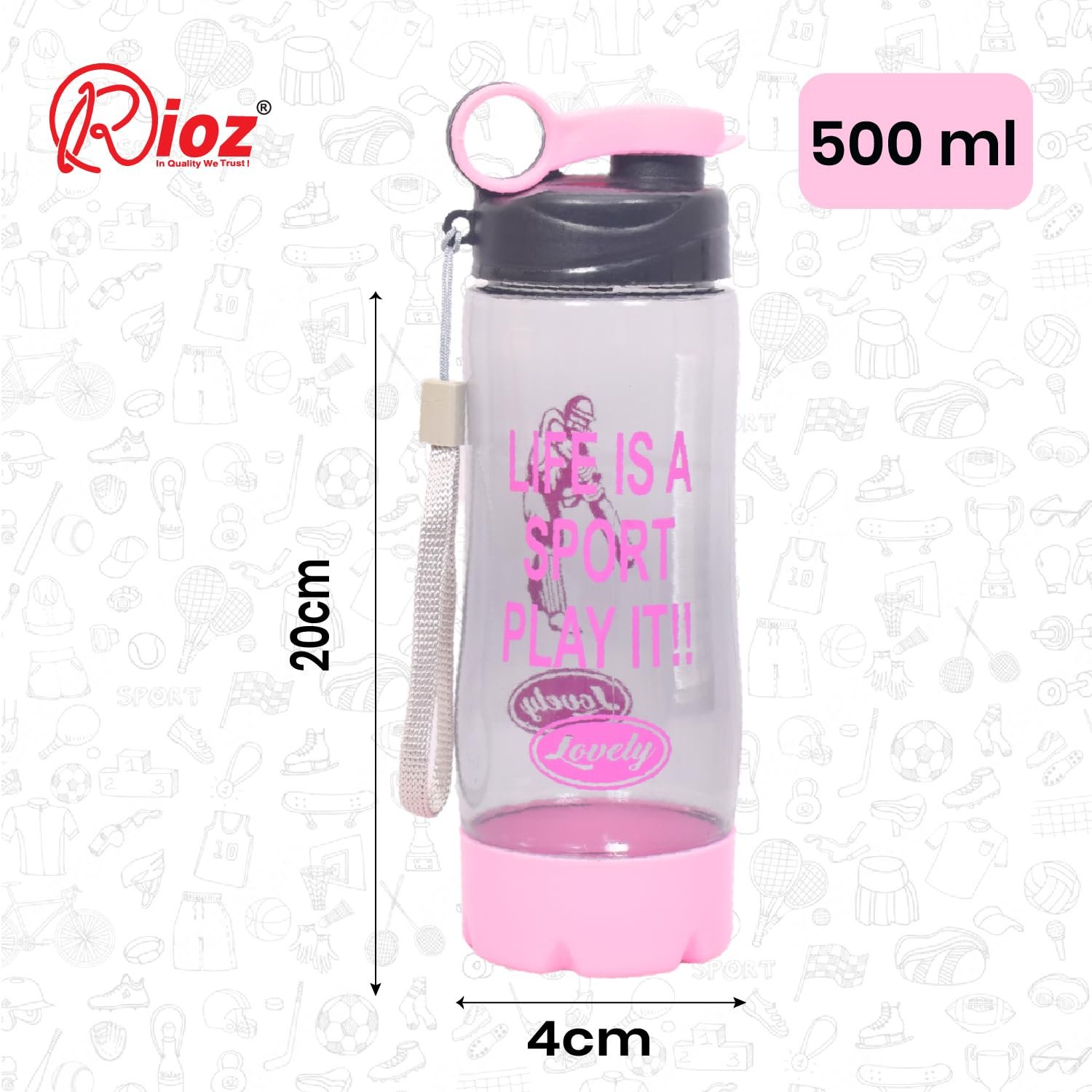 500ml Plastic Water Bottles - Image 2