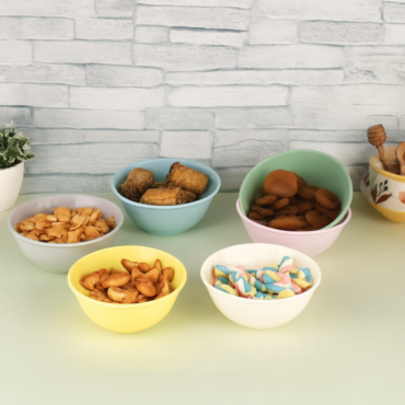 222 microwave bowl 6 piece set 200ml (Multicolor)