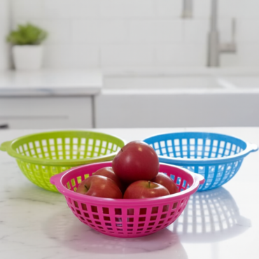 Plastic Strainer Basket for Fruits & Vegetables