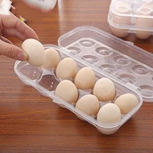 Transparent Egg Container with Lid