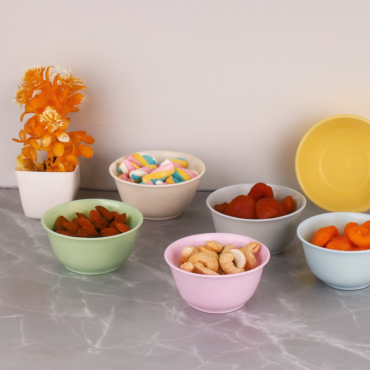 111 microwave bowl 6 piece set 100ml (Multicolor)