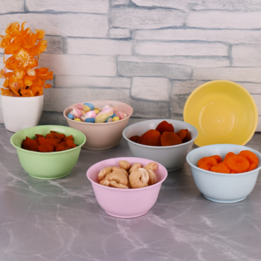 111 microwave bowl 6 piece set 100ml (Multicolor)